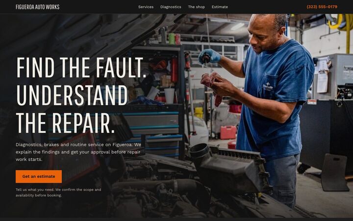 The Bay look for a auto repair site