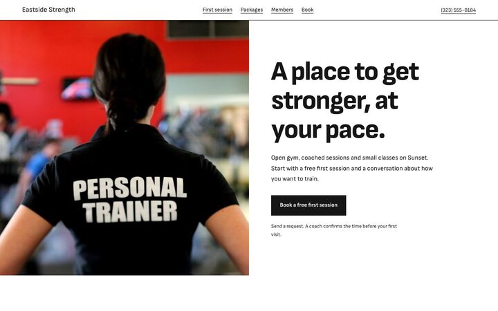 Coach look for a gym site