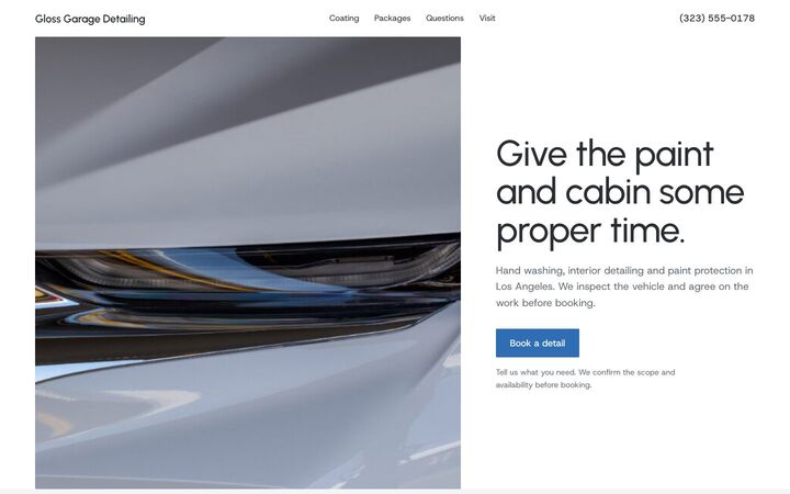 Ceramic, a auto detailing website