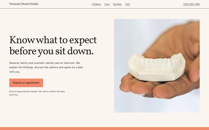 Family Dental, a dentist website