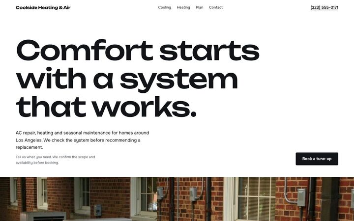 Two Temperatures, a heating and air conditioning website