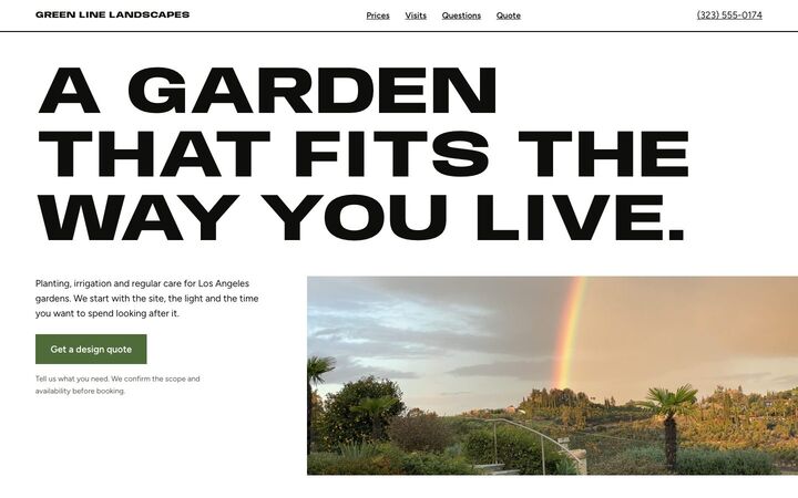 The Crew, a landscaping website