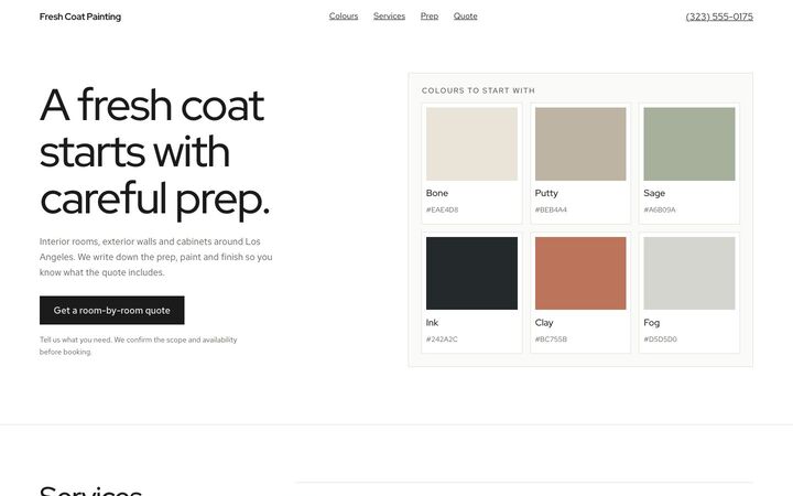 Paint Chips, a painting website