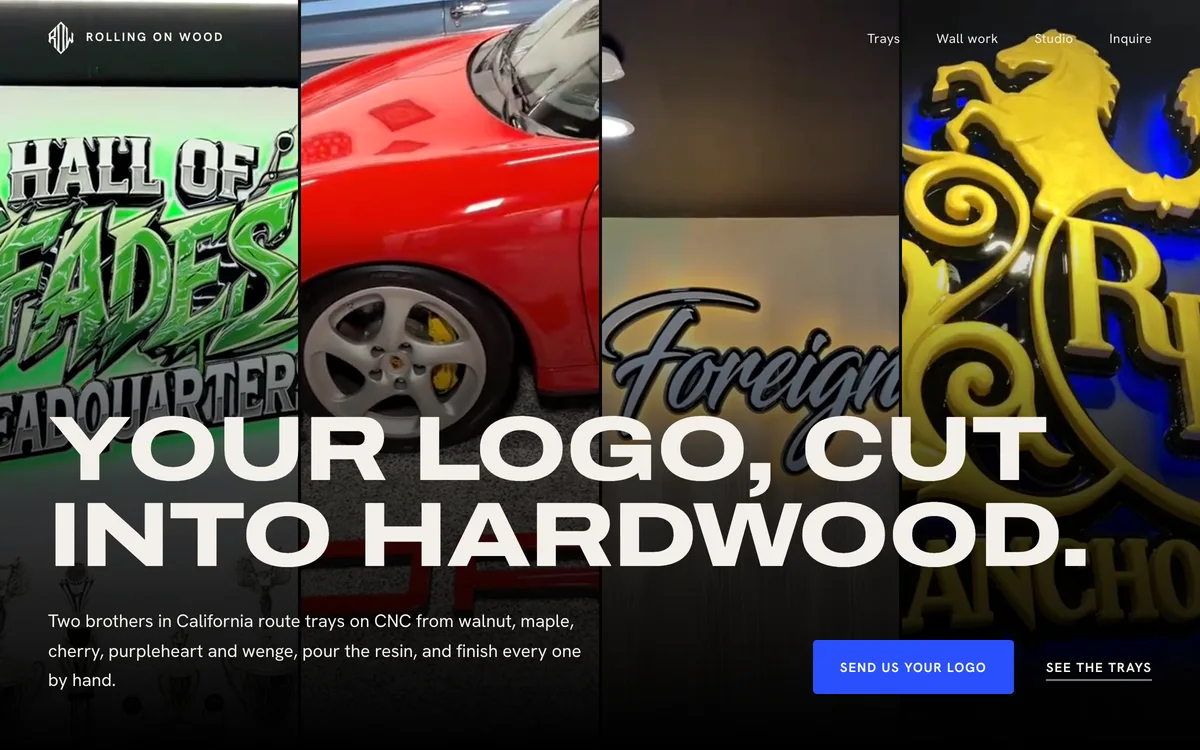 Rolling On Wood website